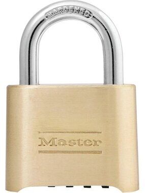 Master Lock Set Your Own Combination Padlock Weather Resistant - Brass Model 175